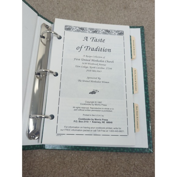 UMW Of First United Methodist Church Spiral Cookbook Elon College, N.C. 1997 - Picture 4 of 13